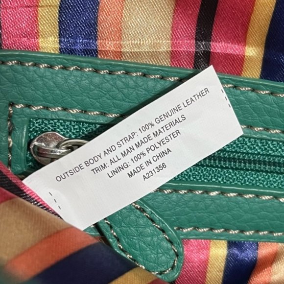 TIGNANELLO Green Leather Crossbody Bag NWT - Picture 15 of 15